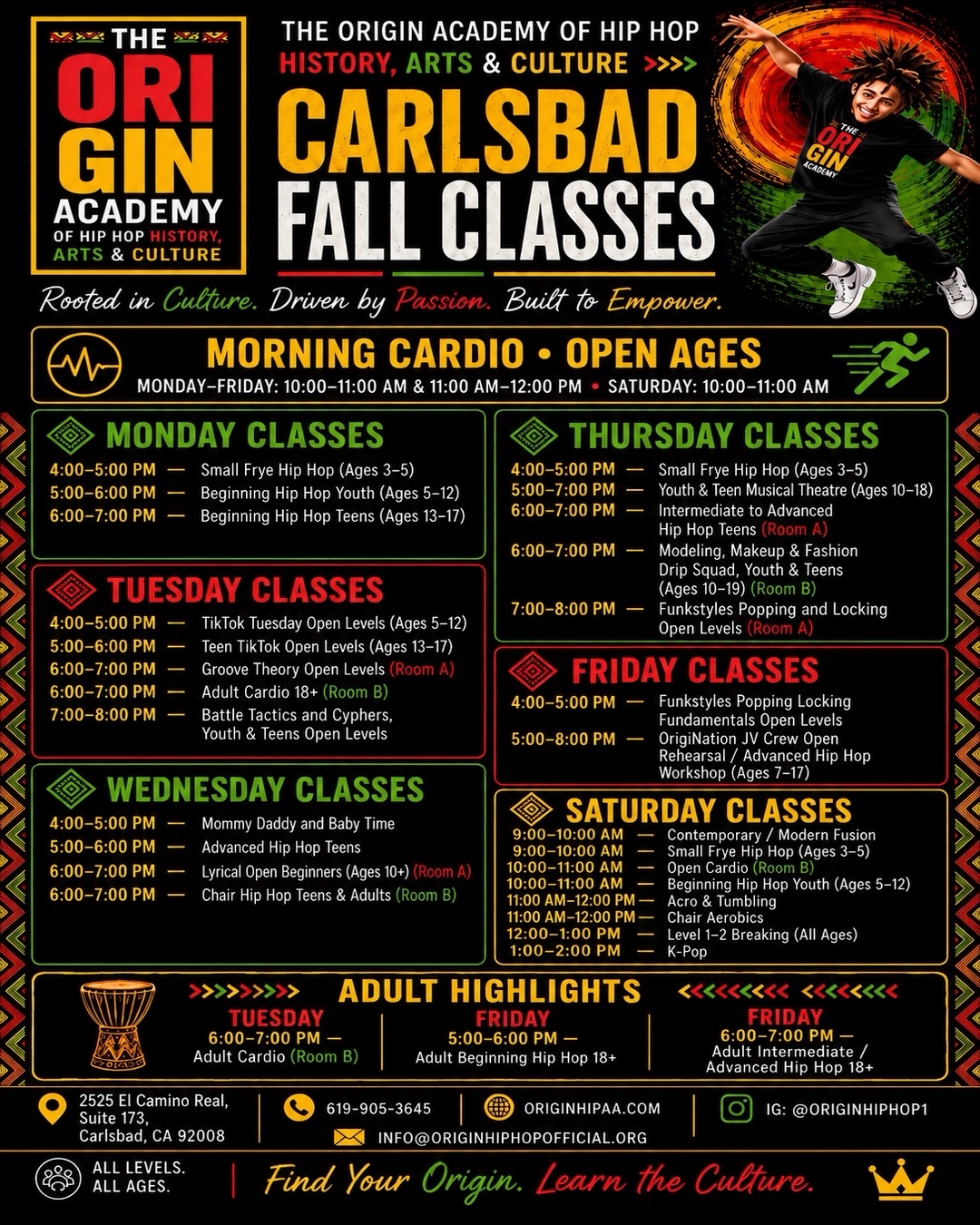 Carlsbad current fall class schedule
